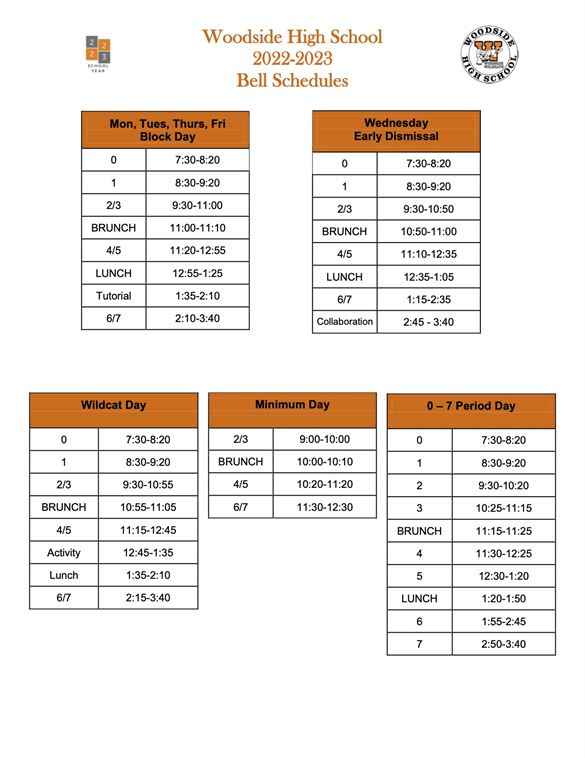 New Bell Schedule 