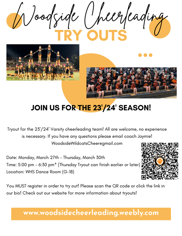 Cheer Tryout Flyer